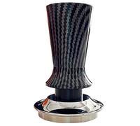 Ujjdwiurgh Tamper à café expresso noir en acier inoxydable - Profondeur calibrée - Pression constante - Marteau distributeur de café - 58 mm