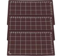 Ujjdwiurgh Tampons de Coupe Magnétique Réutilisables 3PCS Magné de Cale Noire avec des Grilles de Taille de Carte pour la Machine à Retirer la Machine à Découper