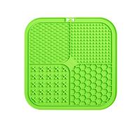 Ujjdwiurgh Tapis à lécher pour chien, en silicone de qualité alimentaire, tapis à lécher pour chien, tapis à lécher avec ventouses Vert