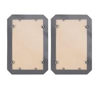 Ujjdwiurgh Tapis de Cuisson en Fibre de Silicone 2PC avec Boucle, Sans Fuite et AntiadhéSif, les Coins S'EmboîTent pour Former un Plateau de Cuisson éTanche