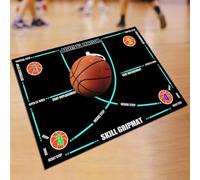 Ujjdwiurgh Tapis de de Jambes de Basket-Ball Portable Tapis D'Entraînement de Basket-Ball Antidérapant Portable Tapis D'Entraînement de Pas de de Jambes