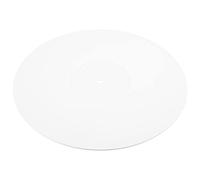 Ujjdwiurgh Tapis de feutrine en acrylique pour tourne-disque vinyle - 2,5 mm d'épaisseur plus serré - 30,5 cm (blanc)
