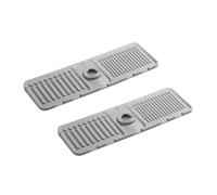 Ujjdwiurgh Tapis de vidange pour robinet de cuisine, tapis d'évier anti-éclaboussures, antidérapant, tapis de drainage découpable, tapis de rangement de piscine, gris