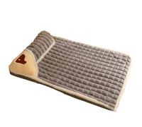 Ujjdwiurgh Tapis pour Chien Épais et Chaud, Lit pour Animal de Compagnie, Grand Tapis de Couchage Lavable, Lit pour Chien, Fournitures pour Animaux de Compagnie, Gris