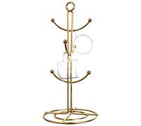 Ujjdwiurgh Tasse de Comptoir Arbre, 6 Crochets Tasse à Café SéChoir Cuisine Tasse à Café Arbre Comptoir Tasses à Thé Support Support, Or