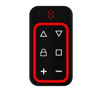 Ujjdwiurgh Télécommande de Porte de Garage Multifréquence 8 Canaux 270-868 MHz RF Copie Télécommande Identification Automatique de la Fréquence Rouge