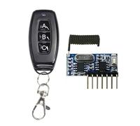 Ujjdwiurgh Télécommande sans 433 MHz 5 V Émetteur et Récepteur à 4 Voies, Télécommande à 3 Boutons RX480-4CH