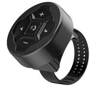 Ujjdwiurgh Télécommande sans fil Bluetooth 5.3 universelle pour casque, écouteurs, moto, guidon de vélo