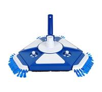Ujjdwiurgh Tête d'aspirateur de piscine avec brosse latérale universelle et adaptateur de tuyau rotatif