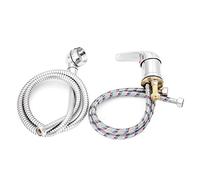 Ujjdwiurgh Tête de robinet simple et large pour baignoire, évier, douche, robinet mitigeur à pousser pour coiffeur, animal domestique