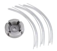 Ujjdwiurgh Tête de tondeuse à gazon - Pièces de rechange universelles en alliage d'aluminium avec ligne de tonte en acier et nylon