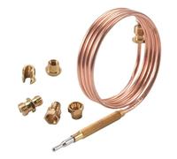 Ujjdwiurgh Thermocouple Universel pour CuisinièRe à Gaz avec 5 PièCes SéRies éCrous Adaptateur de Thermocouple de Remplacement pour BrûLeur à Gaz de Chauffage