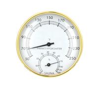 Ujjdwiurgh Thermomètre et Hygromètre de Sauna, Moniteur de Température et D'Humidité Intérieure en Métal, 1 Pièce