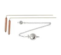 Ujjdwiurgh Tige de Danse de Cuivre 2pcs TIDS DIVINANTS avec PENDANT, COPPER DIVINING RODS Metal Detector For Divination/Treasure Tools