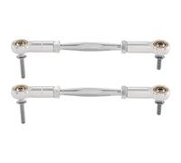 Ujjdwiurgh Tige de Direction en MéTal CNC pour 1/5 BAHA ROVAN KM Baja 5B 5T 5SC PièCes de de Voiture TéLéCommandéE, Argent