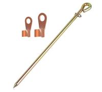 Ujjdwiurgh Tige Mise à la Terre Portable - Broche Mise à la Terre avec Cosse Mise à la Terre Idéale pour les Clôtures Électriques, les Brûleurs, les Piquets Mise à la Terre