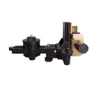 Ujjdwiurgh Tige télescopique rotative à 360 degrés en acier pour réglage fin de l'inclinaison de la poêle, inclinaison réglable, clip en fer