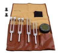 Ujjdwiurgh Tiges de Diapason pour la Thérapie Sonore des Chakras (128Hz, 136.1Hz, 256Hz, 384Hz) pour un Ensemble de Guérison pour la Méditation et le Yoga.