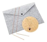 Ujjdwiurgh Tiges de radiesthésie en cuivre avec tapis de pendule spirituel et de divination comprenant 2 tiges de divination rétractables pour la divination