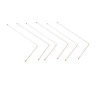 Ujjdwiurgh Tiges de Radiesthésie en Cuivre Tiges de Cuivre Flexibles Tiges D' de Radiesthésie pour Détecter, Eau Divinatoire 3 Paires
