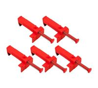 Ujjdwiurgh Tirage de de Ma?onnerie, Nivellement de Briques, Extracteur de Ligne pour Construction, Fixation de Batiment, Outils de Mesure, Rouge, 5 Pi¨¨ces