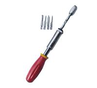 Ujjdwiurgh Tournevis Semi-Automatique de 350 mm avec Fonction Marche et, Ouvreur de Trou à Tige Hexagonale, Tournevis à Rochet de Haute Qualité