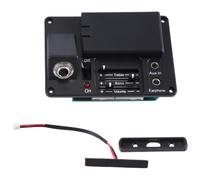 Ujjdwiurgh Transducteur de Microphone Électrique Silencieux pour Violoncelle Souple avec Casque Noir VPU-400 pour Pièces D'Instruments à Cordes de Violoncelle DIY