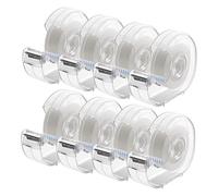 Ujjdwiurgh Transparent avec Distributeur et Recharges, à Utiliser pour L'Emballage de Cadeaux, les Fournitures de Maison, D'École et de Bureau, 0,7 X 1 000 Pouces, Paquet de 8, Installation F