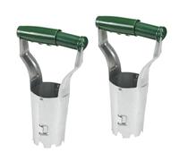 Ujjdwiurgh Transplanteur de Semis en Acier Inoxydable Creusant des Fosses Semant des Outils de Semis Plantant une Pelle de Trou de Jardinage de Légumes