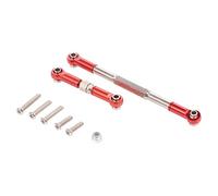 Ujjdwiurgh Tringles de Direction RC Usinage CNC en Alliage D'Aluminium, Tringles de Direction pour Camion 1608T Tringles de Direction RC Camion, Rouge