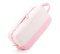 Ujjdwiurgh Trousse à Crayons de Grande Capacité avec Poignée Souple pour Adolescentes et Adultes Trousse à Stylos Sac de Rangement pour Fournitures Scolaires, Rose