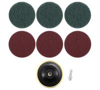 Ujjdwiurgh Trousse de Nettoyage pour Tampons à RéCurer pour éPurateur de Carrelage,Perceuse éLectrique de 4 Pouces,Outil de Nettoyage Domestique pour Travaux Intensifs(Perceuse Non Comprise)