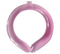 Ujjdwiurgh Tube de Refroidissement Du Cou, Enveloppement de Cou Rafraîchissant Portable pour la Chaleur Estivale, Collier de Refroidissement Mains avec Pack Froid, Rose