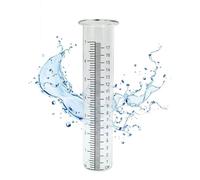 Ujjdwiurgh Tube de Remplacement de Pluviomètre en Plastique 2 Pièces avec Jauge D'Eau de Pluie D'une Capacité de 7 Pouces pour Jardin Cour Extérieure