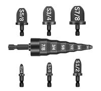 Ujjdwiurgh Tube extenseur en cuivre pour climatiseur CVC, 7 pièces, outil de sertissage, ensemble de réparation de tubes de forage évasés