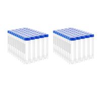 Ujjdwiurgh Tubes à centrifuger en plastique de 50 ml avec bouchon à vis, 100 tubes à essai coniques autoportants en plastique de 50 ml avec bouchon
