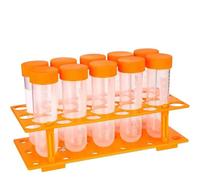 Ujjdwiurgh Tubes à essai scientifiques en plastique pour enfants - Compte-gouttes - Éducation primaire - Tube à essai et support de trou