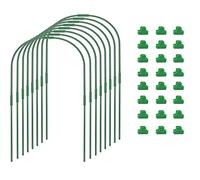 Ujjdwiurgh Tunnel de Culture de Cerceaux de Serre, Cerceaux de Serre en Acier Recouvert de Plastique Antirouille pour Lits SuréLevéS