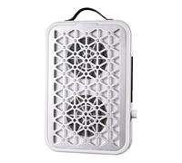 Ujjdwiurgh Turbo Dual Ventilateur Silencieux Collecteur de Poussière à Ongles Ultra-Mince à Vide de Poussière de L'Ongle Portable Plug de L'UE Professionnel