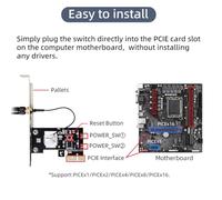 Ujjdwiurgh Tuya Smart Computer Power Reset Switch WiFi Computer on/Off Switch Module APP Control Timer/Voice Control Relay Module