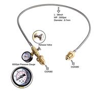 Ujjdwiurgh Tuyau Adaptateur de Transfert de Station de Recharge pour Bouteille de Cylindre D' BS 341 No. 3 (Royaume-), Adaptateur de Remplissage D'HéLium ou de CO2, CGA580