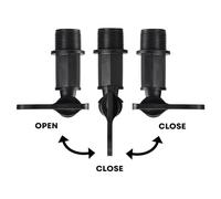 Ujjdwiurgh Tuyau D'Arrosage en Plastique à Ajustement, Réservoir D'Eau, D'Eau de Remplacement à Filetage avec Écrou en Laiton, 1