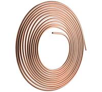 Ujjdwiurgh Tuyau de frein en cuivre antirouille de 7,62 m de diamètre extérieur de 6,35 mm (couleur cuivre)