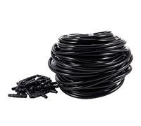 Ujjdwiurgh Tuyau De Micro-Irrigation Pour Eau De Jardin Tuyau De 20m 4 / 7mm Avec 20 PiÈCes Connecteurs En T Tube D'ÉGouttage d'Agriculture De Pelouse De Jardinage