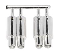 Ujjdwiurgh Tuyau D'éChappement À Double Sortie pour 1/10 Voiture RC Hors Route PièCes de DéCoration