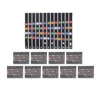 Ujjdwiurgh Ukulélé Autocollants de Touche D'Accord Note sur les Autocollants Autocollant Guide des Doigts pour Ukulélé Débutant 10 Pièces Séries