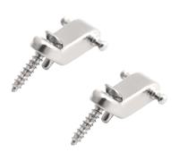 Ujjdwiurgh Un ensemble 2 pcs Dispositif de retenue de cordes d'arbre a cordes de rouleau pour guitare electrique - Argent