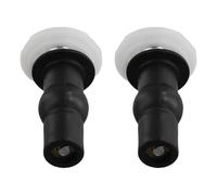Ujjdwiurgh Une paire de Vis pour le Siege de toilette Boulon d'insertion pour la housse de Siege de Toilette Boulon de couvercle de toilette - Noir