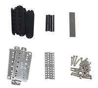 Ujjdwiurgh une Set de Kits de Ramassage Humbucker pour Guitare Produisant des Accessoires/Plaque de Base en Cupronickel/Entretoise/Bobine/Contre-Manche/Barre Magnet Lnico V