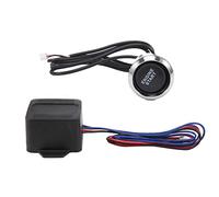 Ujjdwiurgh Universel pour Voiture Moteur DéMarrage Bouton Poussoir Interrupteur Allumage Kit de DéMarrage LED Bleu Voiture VéRifier Eengine LumièRe